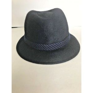 Vintage Geiger Salzburg Navy Blue Felt Wool Hat